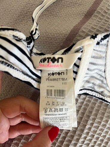 xs Beden beyaz Renk Bikini üstü