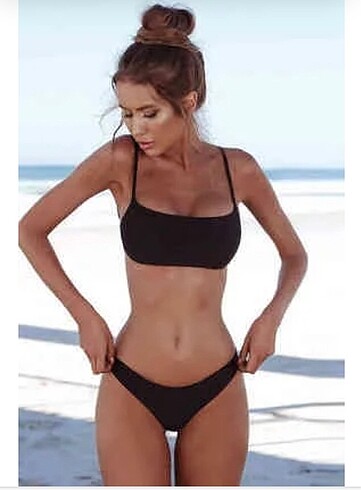 s Beden siyah Renk Bikini takımı