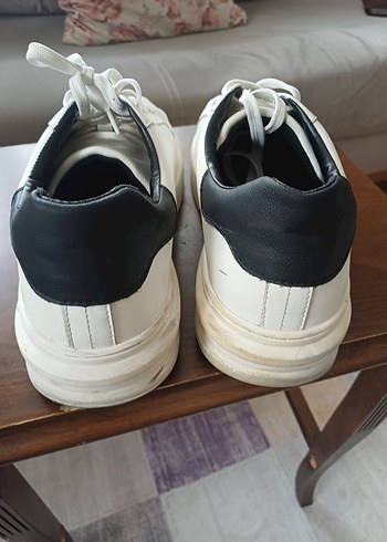 Beyaz Minimalist erkek  Spor Ayakkabı - Görsel 4