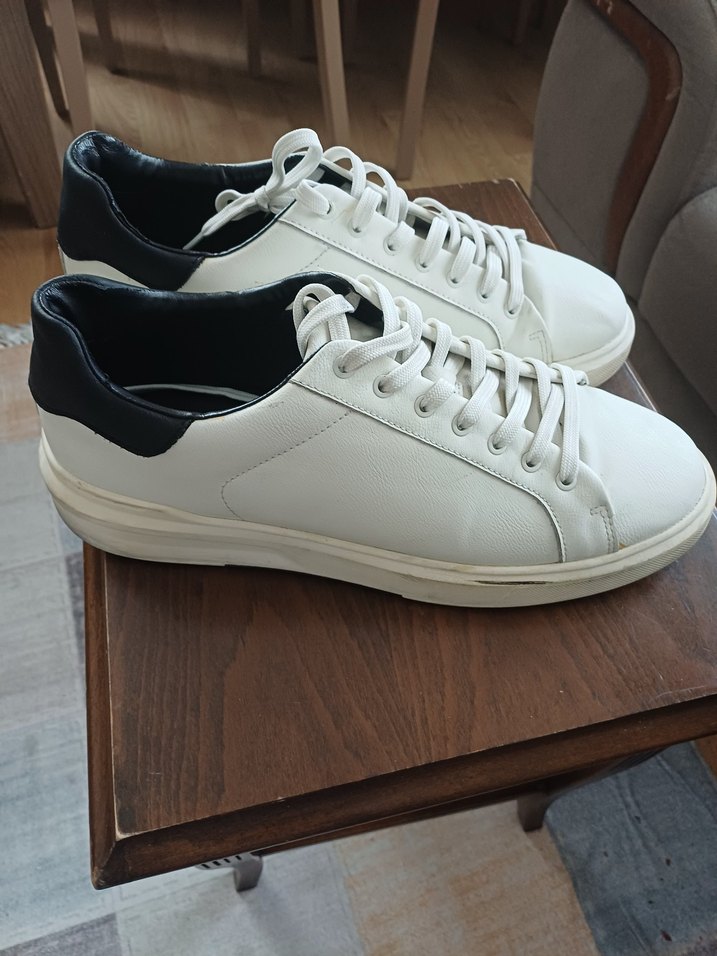 Beyaz Minimalist erkek  Spor Ayakkabı - Görsel 2