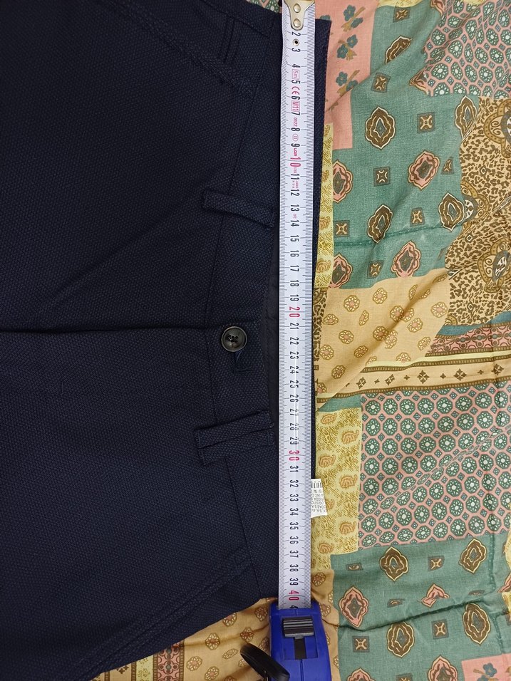 Lacivert Pilili Erkek Ofis Pantolonu - Görsel 3