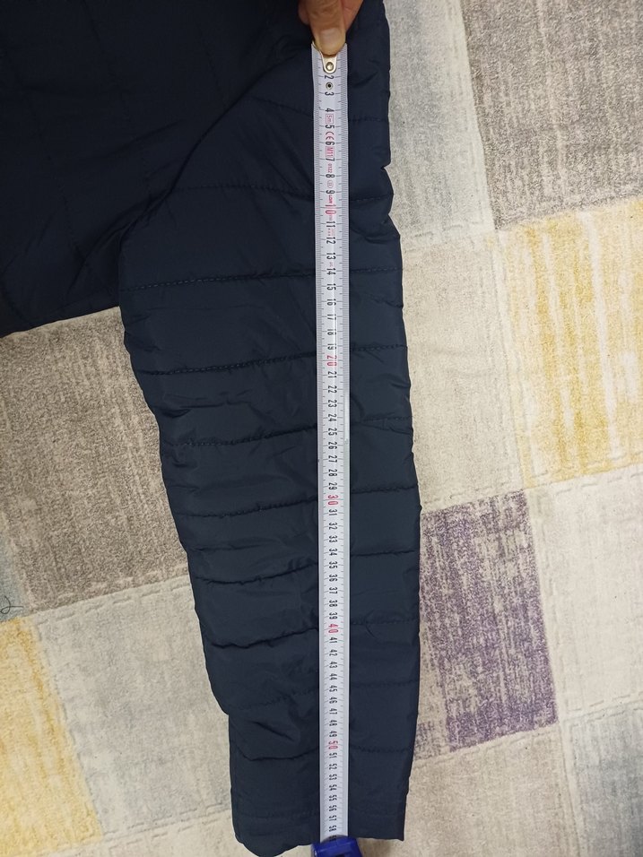 Kadın Lacivert Midi Şişme Mont - Görsel 5