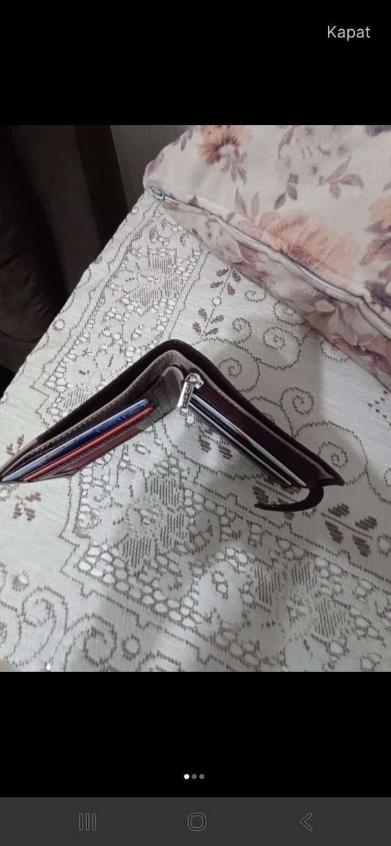 Kahverengi Desenli Erkek Cüzdan - Görsel 3