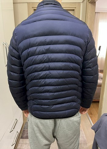 lacivert Fermuarlı Erkek Mont - Görsel 2