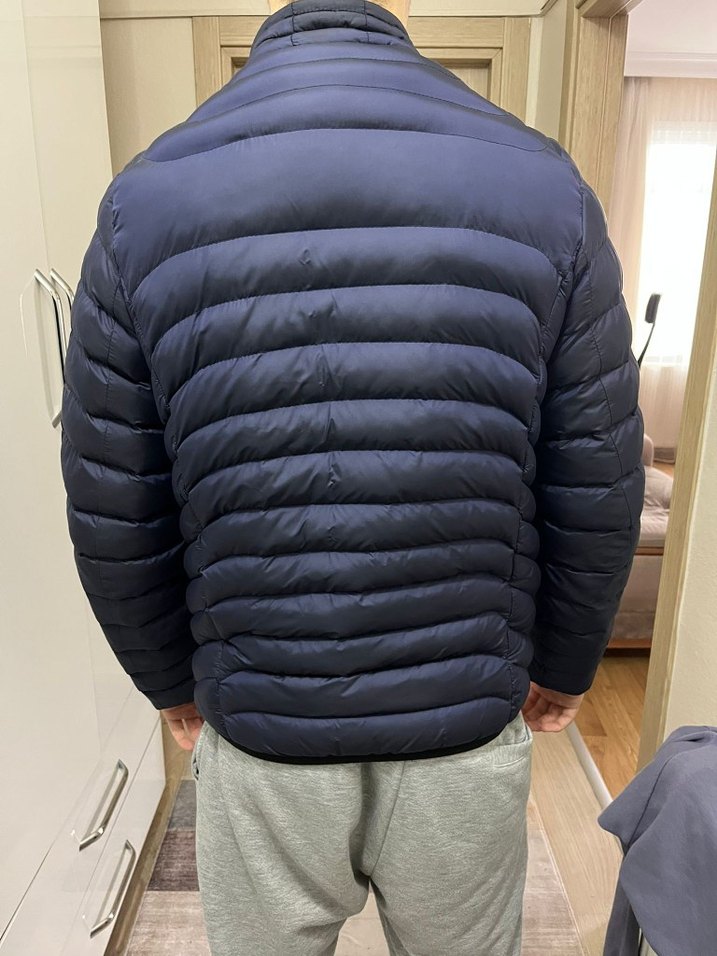 lacivert Fermuarlı Erkek Mont - Görsel 2