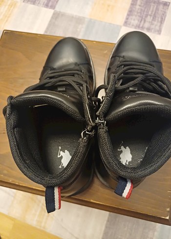 USPA Siyah Deri Biker Botlar - Görsel 6