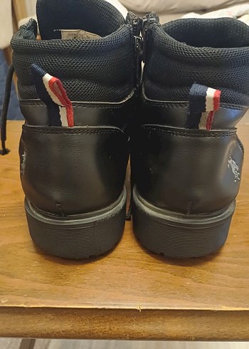 USPA Siyah Deri Biker Botlar - Görsel 3