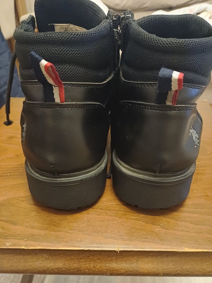 USPA Siyah Deri Biker Botlar - Görsel 3