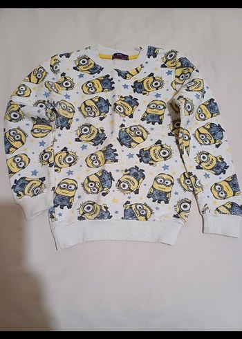 Uzun Kollu Minyon Baskılı Sweatshirt - Görsel 2