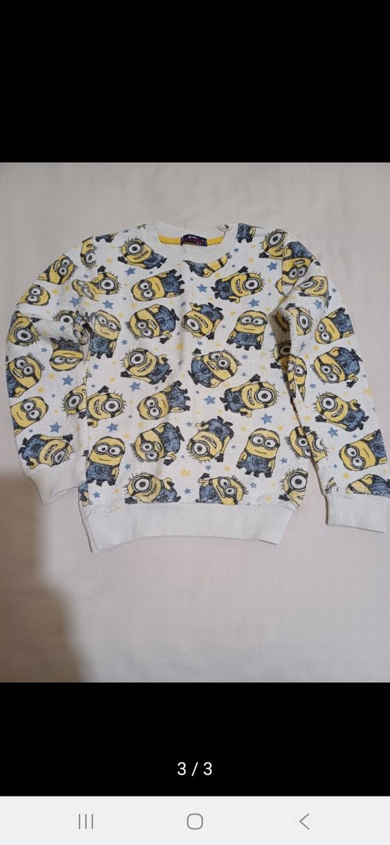 Uzun Kollu Minyon Baskılı Sweatshirt - Görsel 2