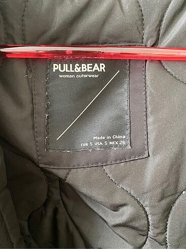 s Beden pull&bear siyah mont