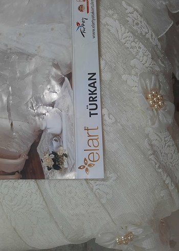 Nakışlı Beyaz Yatak Örtüsü - Görsel 15