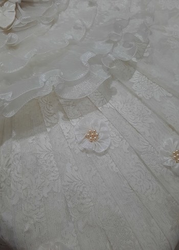 Nakışlı Beyaz Yatak Örtüsü - Görsel 10