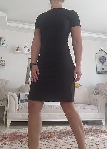 m Beden siyah Renk Duz siyah elbise