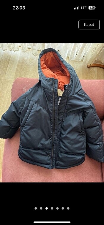 Kuş tüyü çocuk mont zara