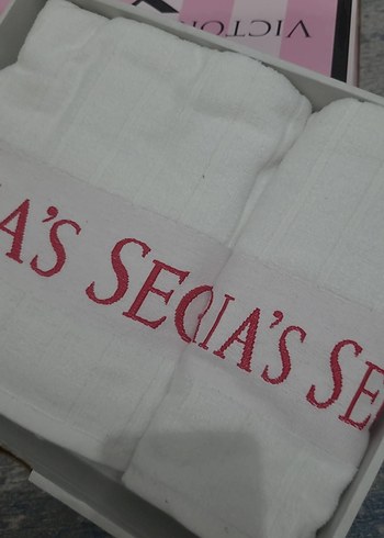 Mavi Parlak Baskılı Havlu VUI Detaylı - Görsel 2