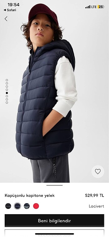 5 Yaş Beden lacivert Renk Mango kids boys yelek