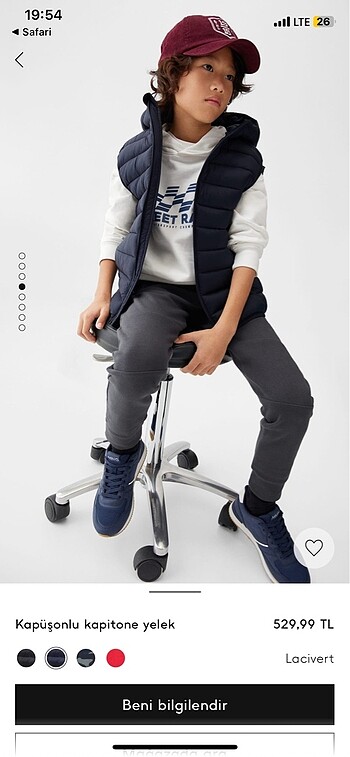 5 Yaş Beden Mango kids boys yelek