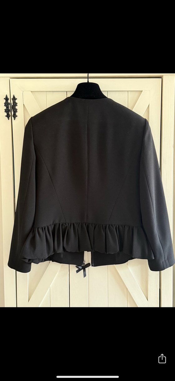 Kemerli Siyah Kadın Blazer Ceket - Görsel 4