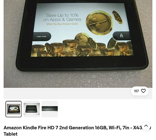 Beden Renk Amazon Kindle Fire 7 2nd Generation 16GB