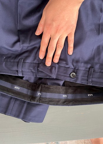 Erkek Lacivert Kumaş Pantolonu - Görsel 3