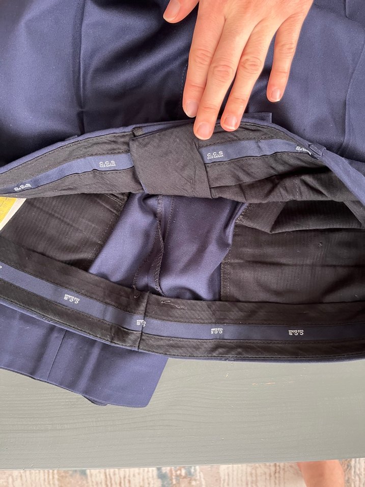 Erkek Lacivert Kumaş Pantolonu - Görsel 2