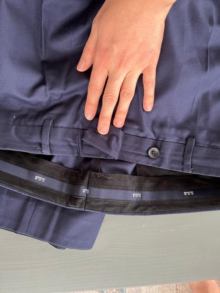 Erkek Lacivert Kumaş Pantolonu - Görsel 3