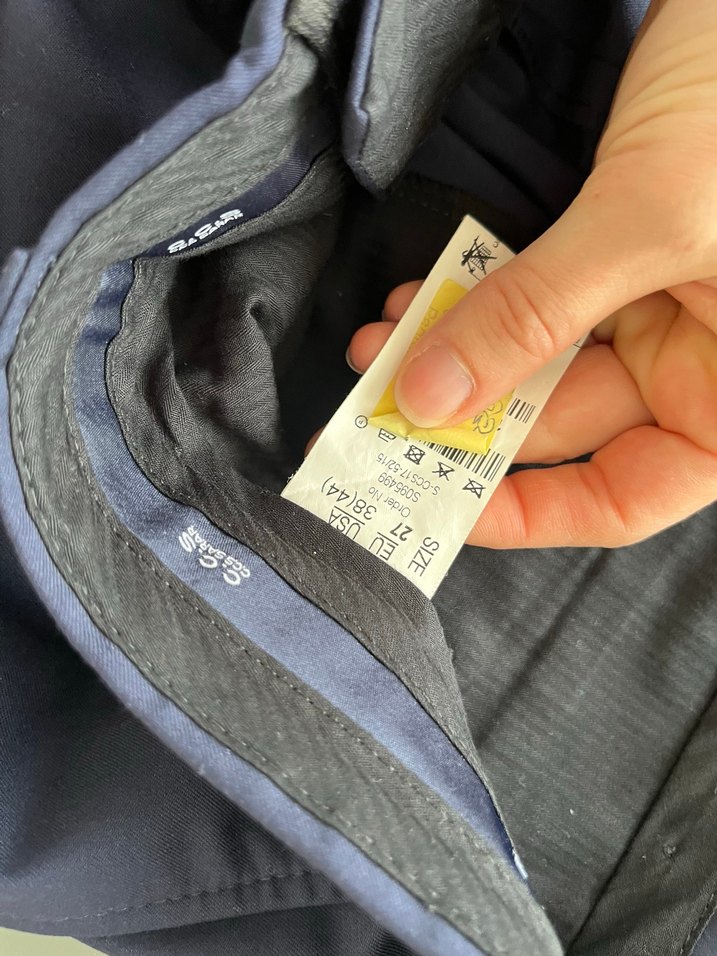 Erkek Lacivert Kumaş Pantolonu - Görsel 4