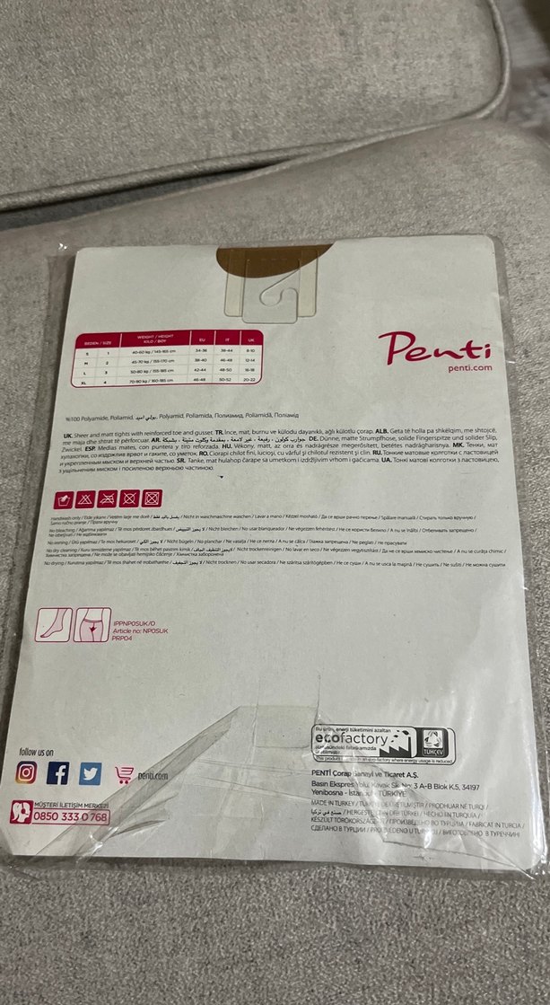 Penti 15 DEN Mat İnce Şeffaf Külotlu Çorap - Görsel 2