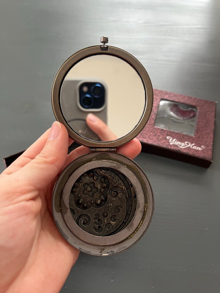 Kadın Vintage Çiçekli Ayna - Görsel 2