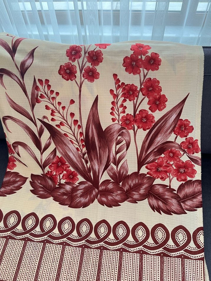 2 adet antika perdelik kumaş - Görsel 2