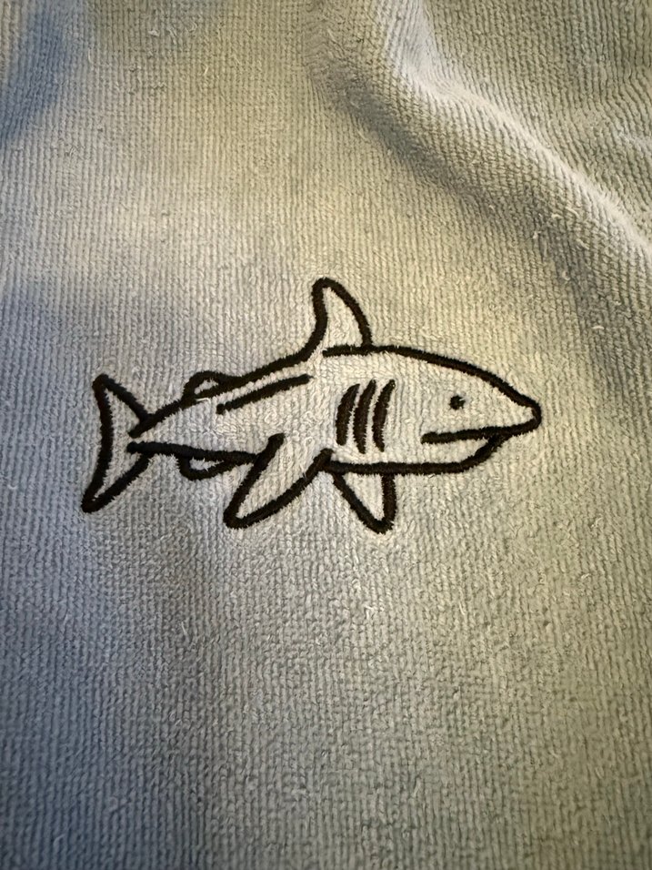 Nakışlı Mavi Erkek Çocuk Bornoz - Görsel 5