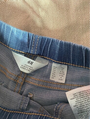4 Yaş Beden H&M JEAN TAYT