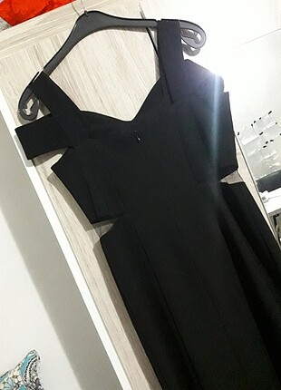 38 Beden siyah Renk Siyah gece elbisesi