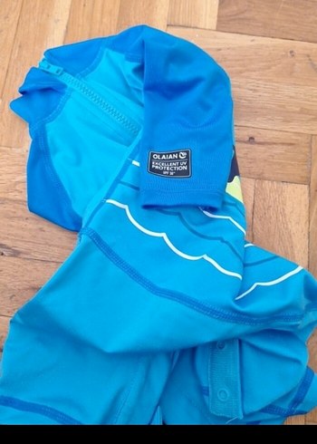 Erkek Çocuk Parlak Mavi Kısa Kollu Mayo - Görsel 2