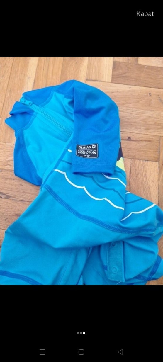 Erkek Çocuk Parlak Mavi Kısa Kollu Mayo - Görsel 2