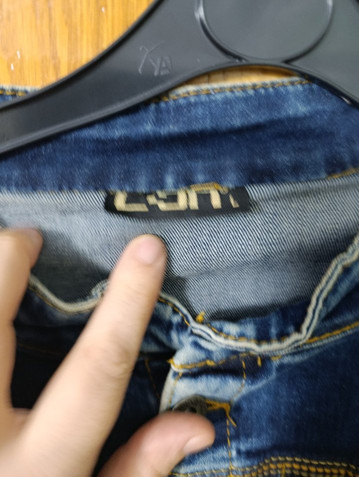 Düğmeli Mavi Kadın Kot Ceket - Görsel 4