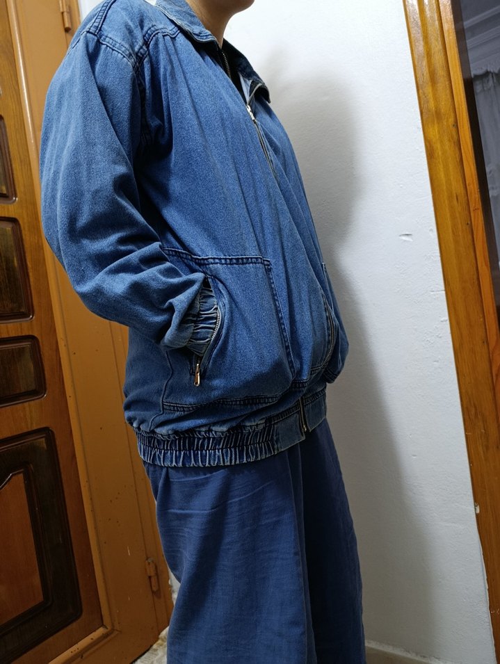 Kadın Mavi Kot Ceket Rahat Kesim - Görsel 2