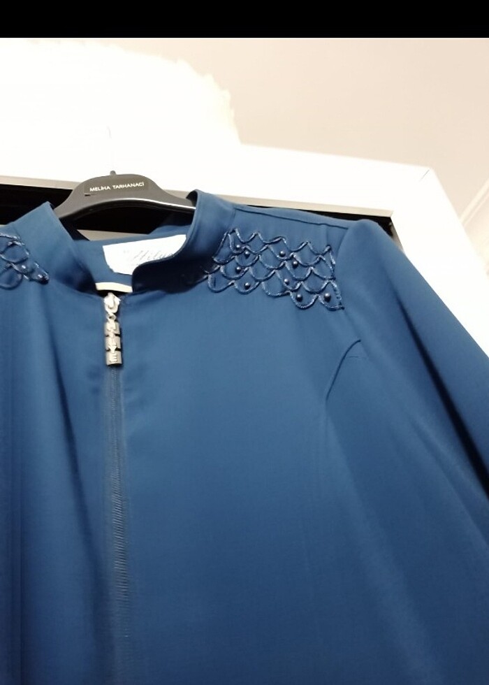 48 beden ferace (nikahta giymek için 1 kez kullanıldı) - Görsel 2