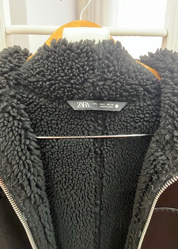 Kürklü Siyah Deri Kadın Ceket - Görsel 2