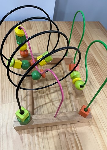 Renkli Ahşap Eğitici Oyuncak - Görsel 3