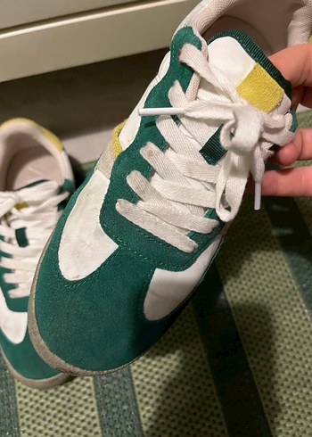 Spor Yeşil Kadın Sneakers - Görsel 5