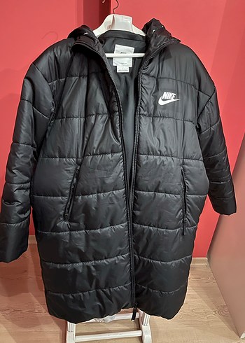 Nike Kadın Siyah Therma-fit Hoodie Parka Mont - Görsel 3
