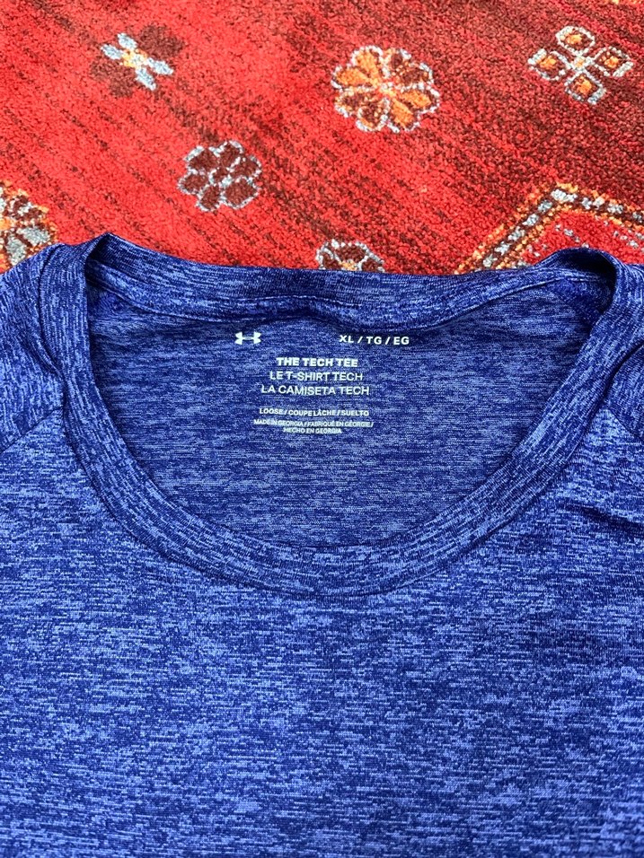 Erkek Mavi Uzun Kollu Spor Tişört - Görsel 2