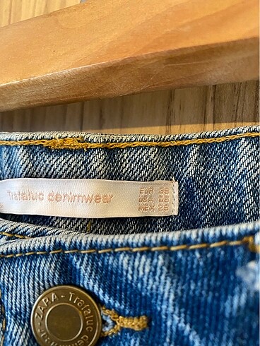 38 Beden mavi Renk Denim şort