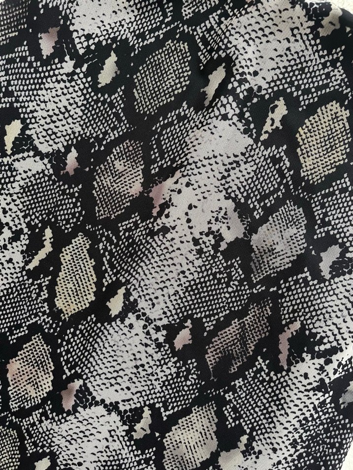 Zara Yılan Desenli Tül Etek - Görsel 2