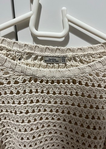 Bohem Gri Örgü Kadın Kazak - Görsel 4