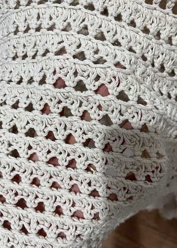 Bohem Gri Örgü Kadın Kazak - Görsel 5