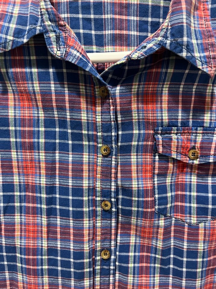 Renkli Kareli Pamuklu Kadın Gömlek - Görsel 3