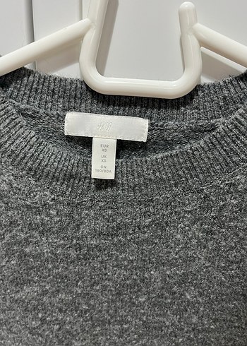 Gri Kadın Triko Kazak - Görsel 3